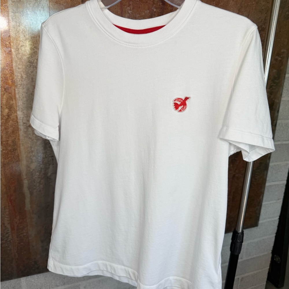 Scotch & Soda White Tee with Red Trim